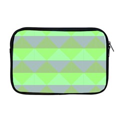 Squares Triangel Green Yellow Blue Apple Macbook Pro 17  Zipper Case by Mariart