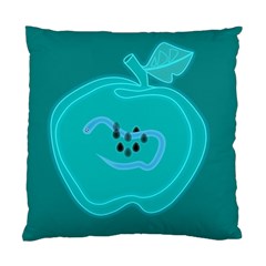 Xray Worms Fruit Apples Blue Standard Cushion Case (one Side) by Mariart