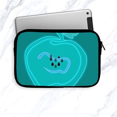 Xray Worms Fruit Apples Blue Apple Ipad Mini Zipper Cases by Mariart