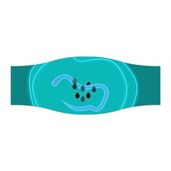 Xray Worms Fruit Apples Blue Stretchable Headband