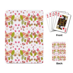 Floral Pattern Playing Card