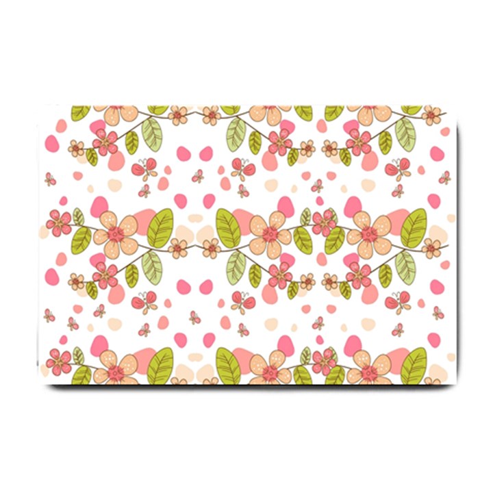 Floral pattern Small Doormat 