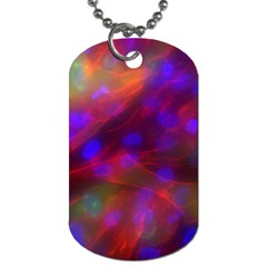 Vaccine Blur Red Dog Tag (one Side) by Mariart