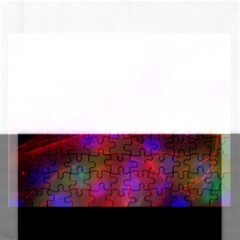 Vaccine Blur Red Rectangular Jigsaw Puzzl by Mariart