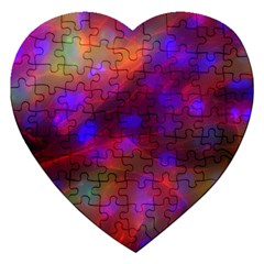 Vaccine Blur Red Jigsaw Puzzle (heart) by Mariart