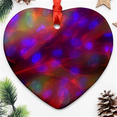 Vaccine Blur Red Heart Ornament (two Sides) by Mariart