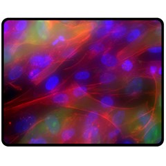 Vaccine Blur Red Fleece Blanket (medium)  by Mariart