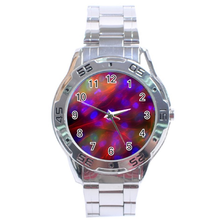 Vaccine Blur Red Stainless Steel Analogue Watch