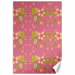 Floral Pattern Canvas 24  X 36  by Valentinaart