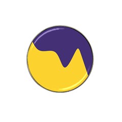 Purple Yellow Wave Hat Clip Ball Marker (10 Pack) by Mariart