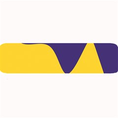 Purple Yellow Wave Large Bar Mats by Mariart