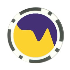 Purple Yellow Wave Poker Chip Card Guard (10 Pack)