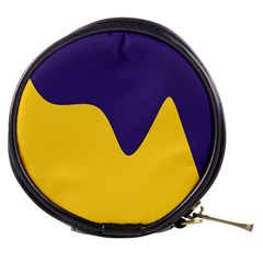 Purple Yellow Wave Mini Makeup Bags by Mariart