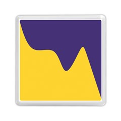 Purple Yellow Wave Memory Card Reader (square)  by Mariart