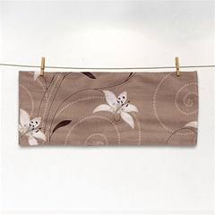 Star Flower Floral Grey Leaf Cosmetic Storage Cases by Mariart