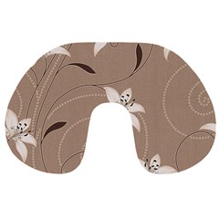 Star Flower Floral Grey Leaf Travel Neck Pillows by Mariart