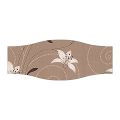 Star Flower Floral Grey Leaf Stretchable Headband by Mariart