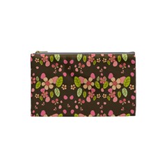 Floral Pattern Cosmetic Bag (small)  by Valentinaart