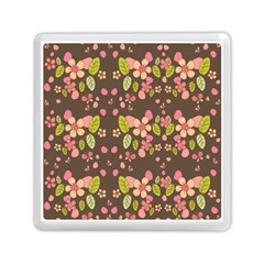 Floral Pattern Memory Card Reader (square)  by Valentinaart