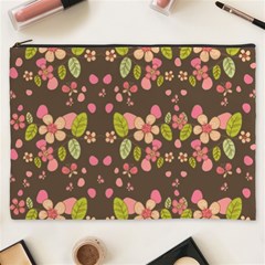 Floral Pattern Cosmetic Bag (xxxl)  by Valentinaart