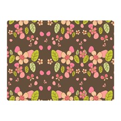 Floral Pattern Double Sided Flano Blanket (mini)  by Valentinaart