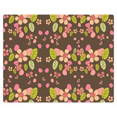 Floral Pattern Double Sided Flano Blanket (medium)  by Valentinaart