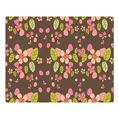 Floral Pattern Double Sided Flano Blanket (large)  by Valentinaart