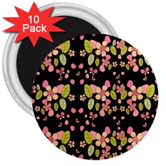 Floral Pattern 3  Magnets (10 Pack)  by Valentinaart