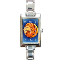 Zodiac Leo Rectangle Italian Charm Watch by Mariart