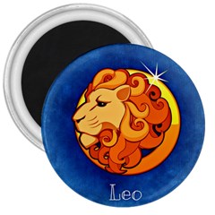 Zodiac Leo 3  Magnets