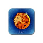 Zodiac Leo Rubber Coaster (Square)  Front