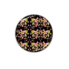 Floral Pattern Hat Clip Ball Marker by Valentinaart