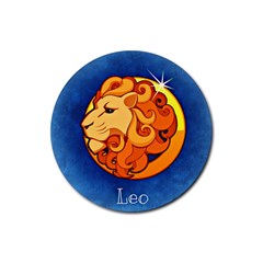 Zodiac Leo Rubber Coaster (round) 