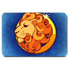 Zodiac Leo Large Doormat  by Mariart