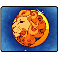 Zodiac Leo Fleece Blanket (medium)  by Mariart