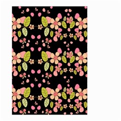 Floral Pattern Small Garden Flag (two Sides) by Valentinaart