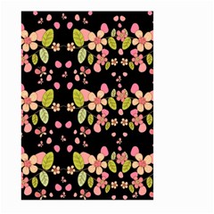 Floral Pattern Large Garden Flag (two Sides) by Valentinaart