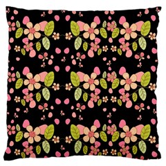 Floral Pattern Standard Flano Cushion Case (two Sides) by Valentinaart