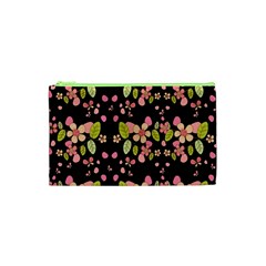 Floral Pattern Cosmetic Bag (xs) by Valentinaart