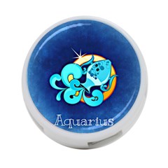 Zodiac Aquarius 4-Port USB Hub (Two Sides) 