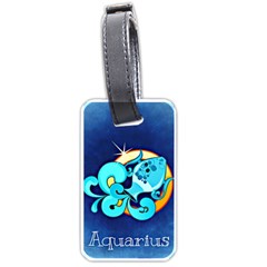 Zodiac Aquarius Luggage Tags (One Side) 