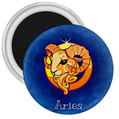 Zodiac Aries 3  Magnets by Mariart