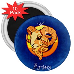 Zodiac Aries 3  Magnets (10 Pack)  by Mariart