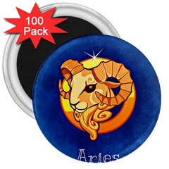 Zodiac Aries 3  Magnets (100 Pack) by Mariart