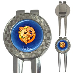 Zodiac Aries 3-in-1 Golf Divots by Mariart