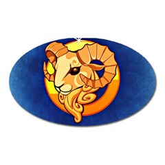 Zodiac Aries Oval Magnet by Mariart