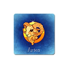 Zodiac Aries Square Magnet by Mariart