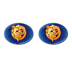 Zodiac Aries Cufflinks (oval)