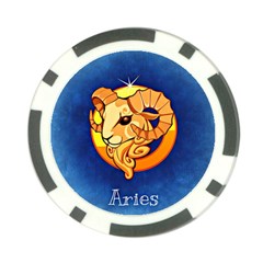 Zodiac Aries Poker Chip Card Guard (10 Pack) by Mariart