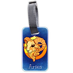 Zodiac Aries Luggage Tags (two Sides) by Mariart